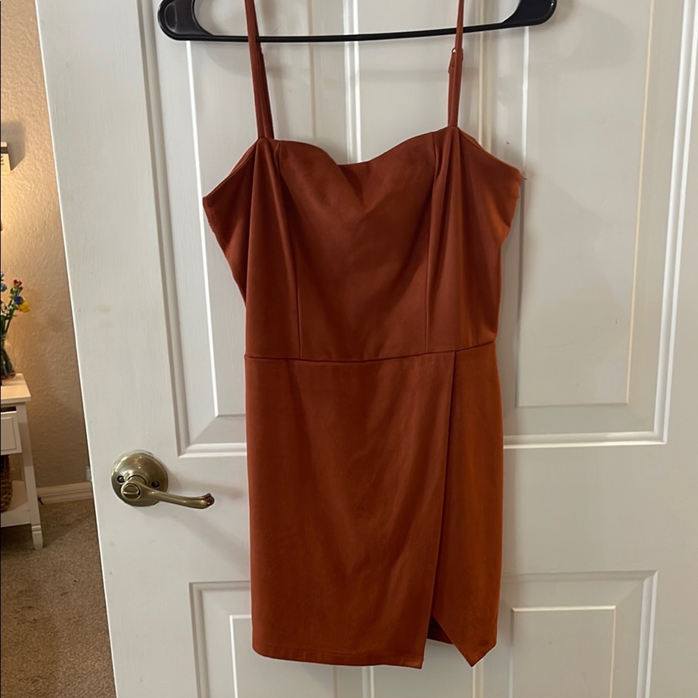 Elegant Rust Dress